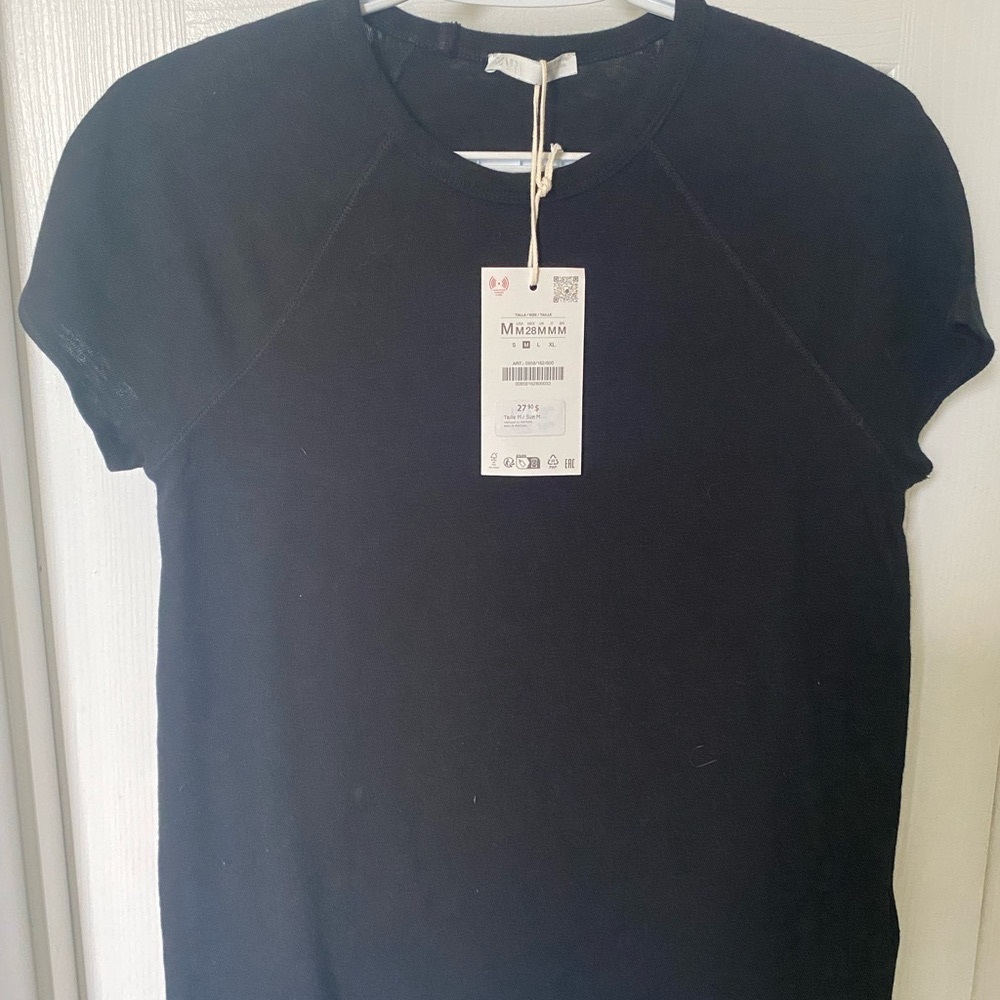 Zara Slub Cotton Tee